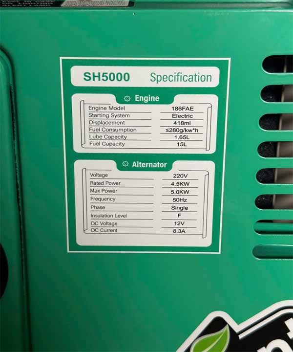 Máy phát điện SH 5000-1 as Smart Object-1